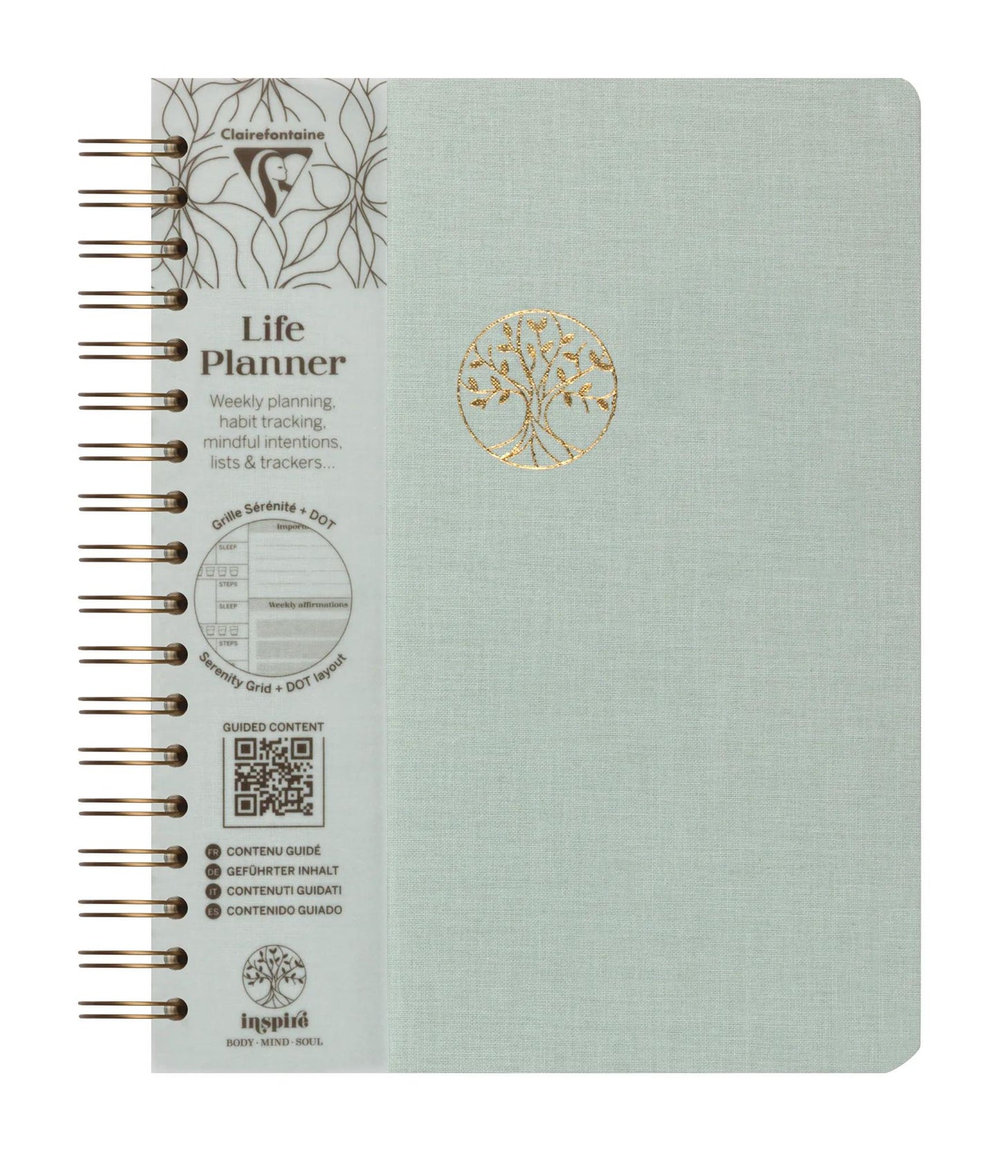Inspire, Life planner, 19x25 cm complete binder, canvas cover of the Marais, 192 pages, printed, ass. - New (Pack x4)