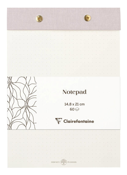 Inspire, Bloc à rivets A5 14,8x21cm, Toile du Marais, 60 feuillets dots détachables, ass. - New (lot de 4)