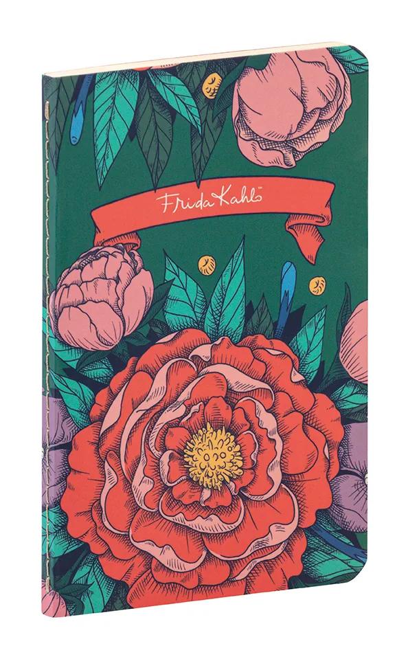 Frida Kahlo, Buch genäht 9x14cm Draht, 96 Seiten, gefüttert, Arsch. (Paket x8)