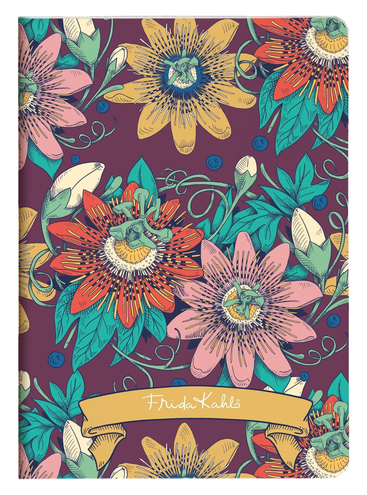 Frida Kahlo, Sewn Book A5 14.8x21 cm, 64 pages, line, ass. (Pack x9)