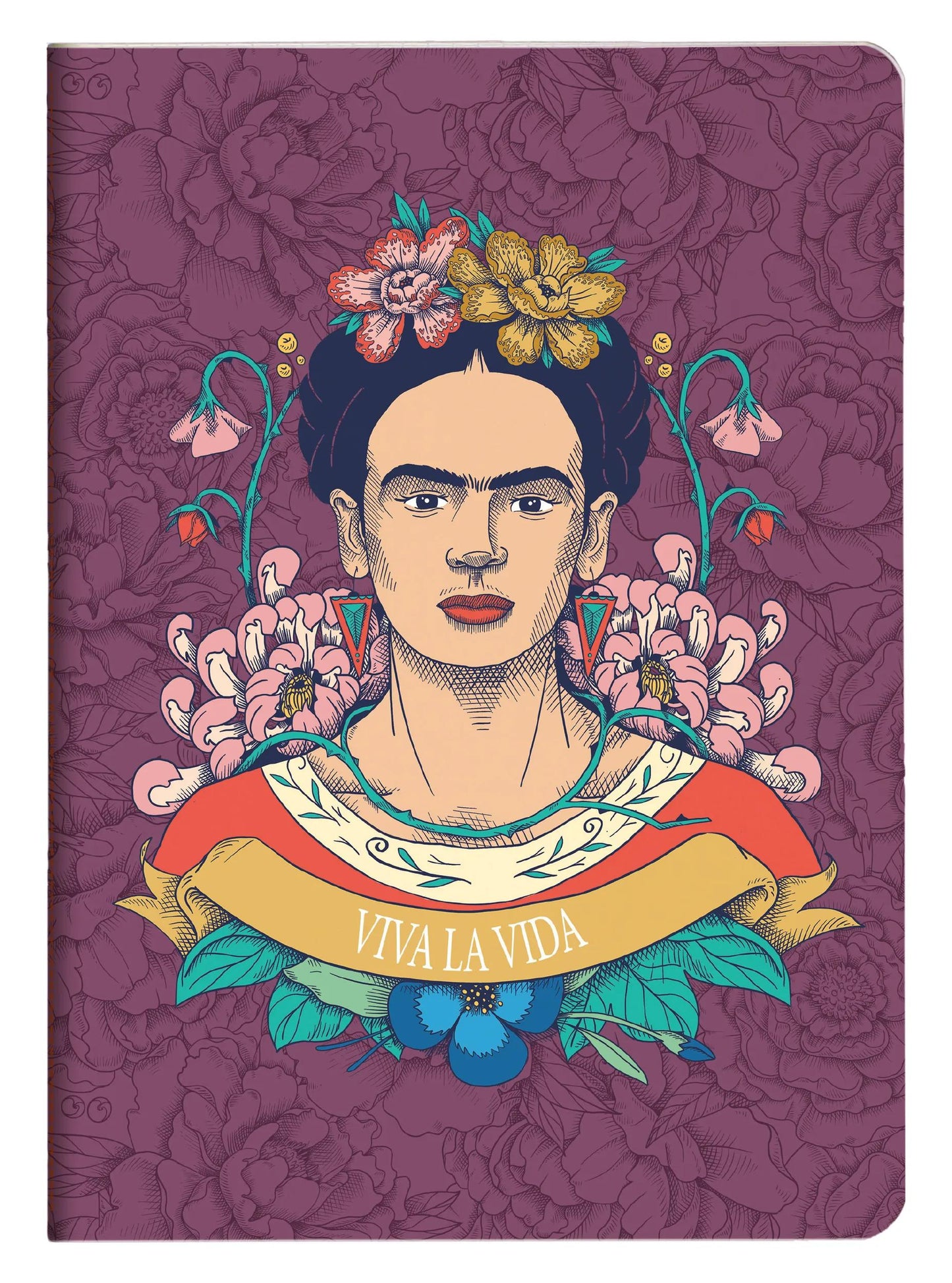 Frida Kahlo, Sewn Book A5 14.8x21 cm, 64 pages, line, ass. (Pack x9)