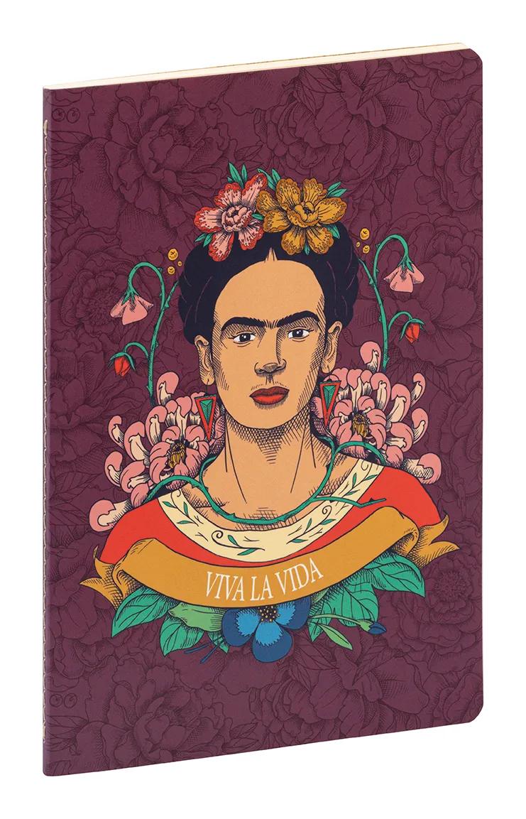 Frida Kahlo, Sewn Book A5 14.8x21 cm, 64 pages, line, ass. (Pack x9)