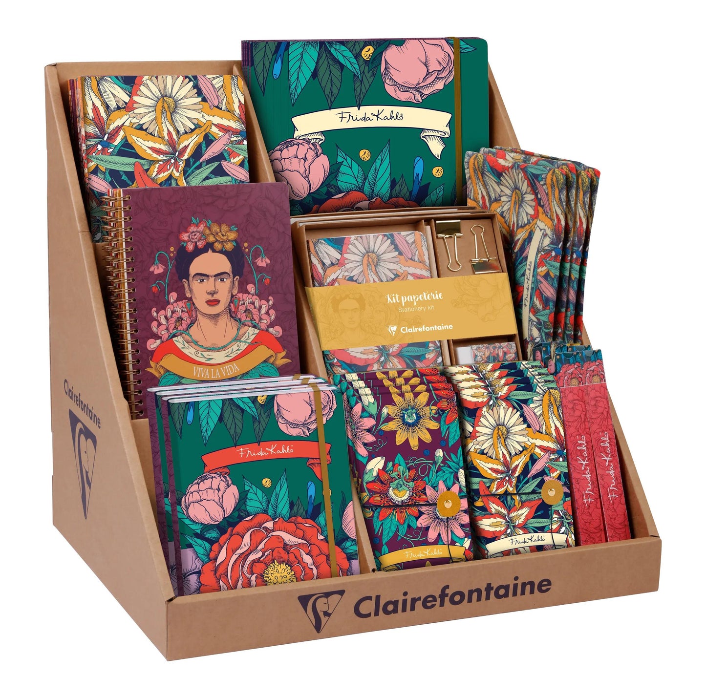 Frida Kahlo, display a banco di cartone