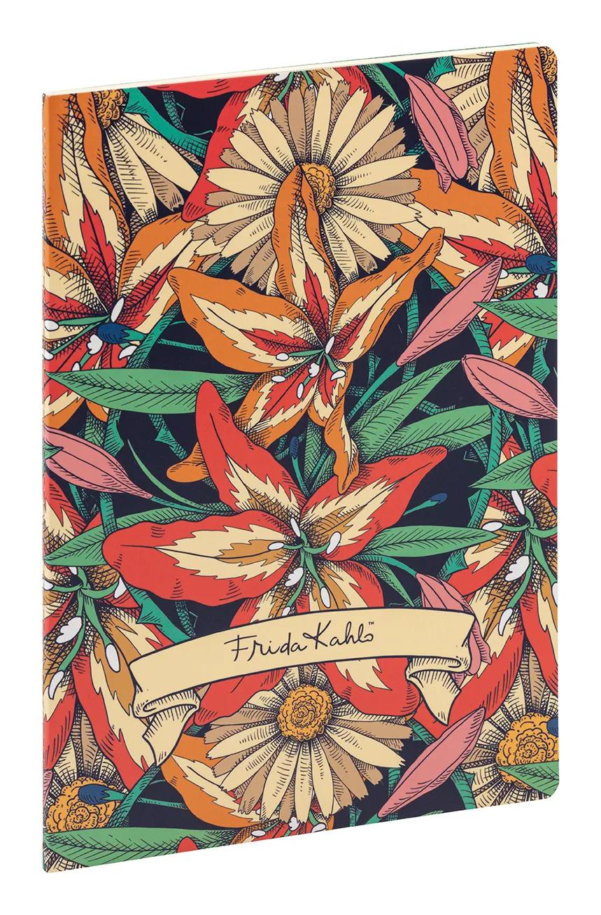 Frida Kahlo, Cahier piqué cousu fil A4 21 x 29,7 cm, 96 pages, ligné + marge, ass. (lot de 10)