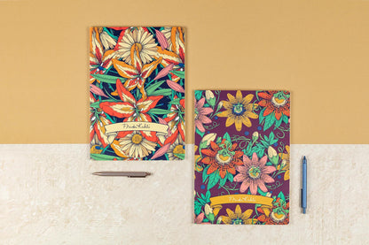 Frida Kahlo, Cahier piqué cousu fil A4 21 x 29,7 cm, 96 pages, ligné + marge, ass. (lot de 10)