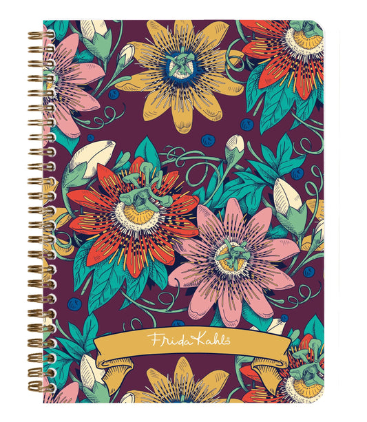 Frida Kahlo, A5 complete binder 14,8x21cm, 148 pages, lined, ass. (Pack x4)