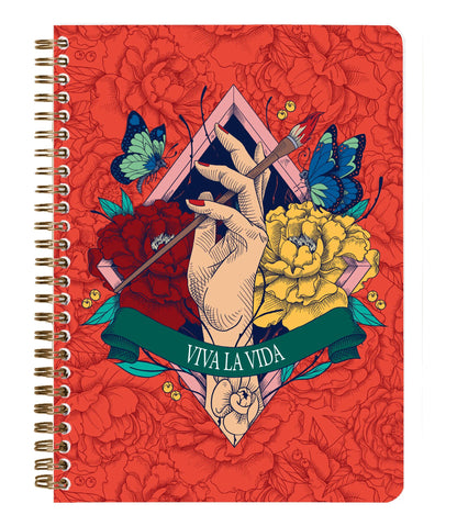Frida Kahlo, A5 legante completo 14,8x21cm, 148 pagine, foderato, culo. (confezione da 4)