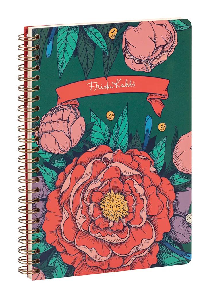 Frida Kahlo, A5 legante completo 14,8x21cm, 148 pagine, foderato, culo. (confezione da 4)