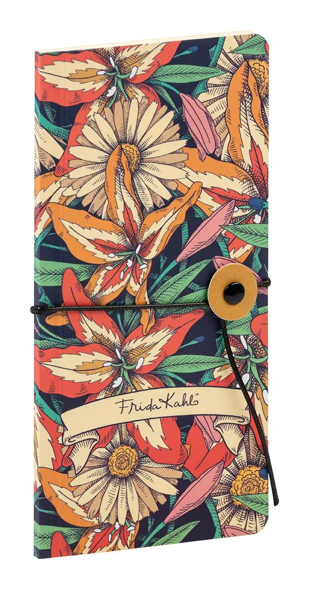 Frida Kahlo, diary slim 9x18 cm, 80 pages, plain, ass. (Pack x4)