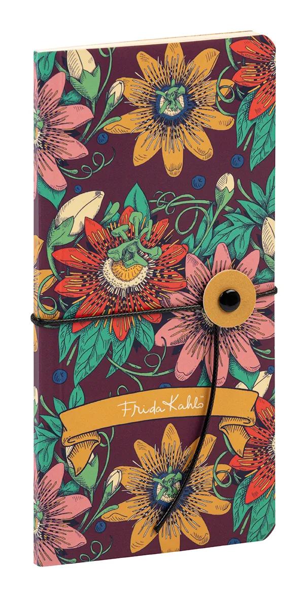 Frida Kahlo, diary slim 9x18 cm, 80 pages, plain, ass. (Pack x4)
