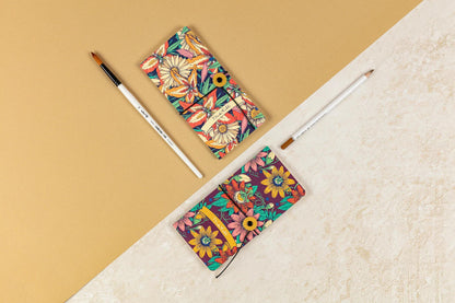 Frida Kahlo, Carnet slim 9x18 cm, 80 pages, uni, ass. (lot de 4)