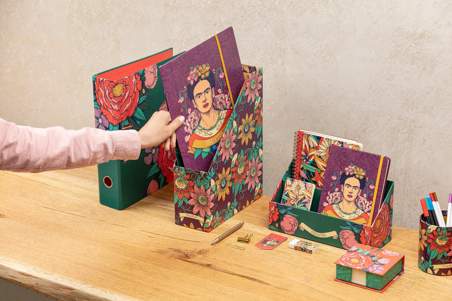 Frida Kahlo, Porta rivista 25x10x32,5cm (Pacchetto x4)