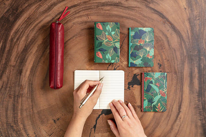 Gaïa blue, Sewn Notebook Faden 7,5 x 12 cm, 48 Seiten, gefüttert (36er-Pack)