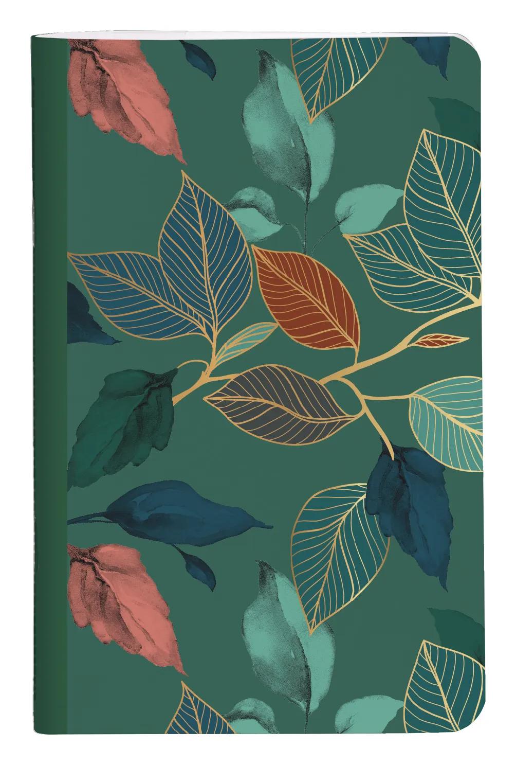 Gaïa blue, Sewn notebook thread 7.5 x 12 cm, 48 pages, lined (Pack x36)