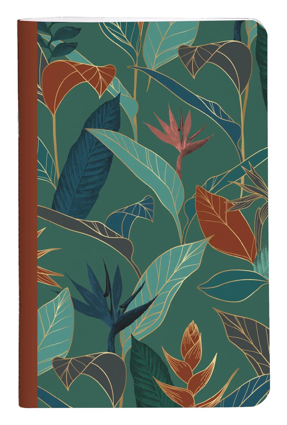 Gaïa blue, Sewn notebook thread 7.5 x 12 cm, 48 pages, lined (Pack x36)