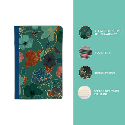 Blue Gaia, Sewn Book 9x14cm, 96 Seiten, Zeile, Arsch. (8er-Pack)