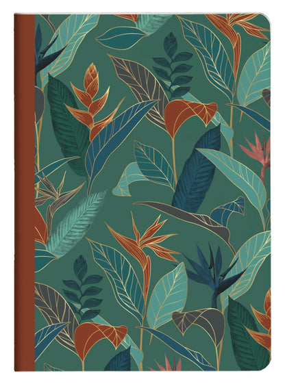 Gaïa bleu, Carnet cousu fil A5 14,8x21 cm, 96 pages, ligné, ass. (lot de 9)