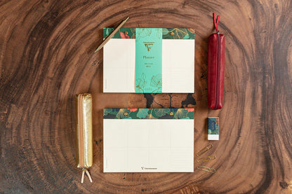 Gaïa blu, blocco planner con rivetti 24x17cm 60 fogli stampati staccabili. (confezione da 4)