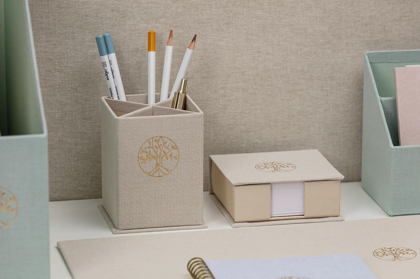 Inspire, Cube block, Marais canvas, 11x11x4cm containing 300 single sheets 9.8x9.8 cm - New (Pack x4)