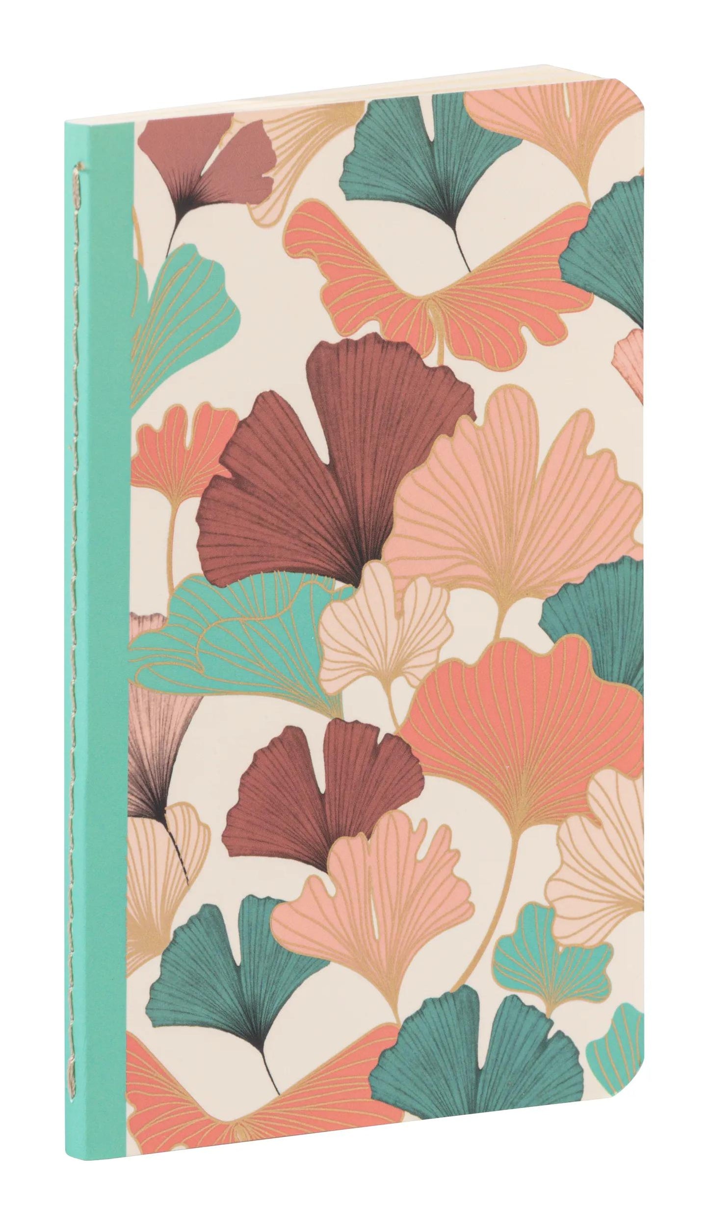 Gaïa beige, Carnet cousu fil 9x14cm, 96 pages, ligné, ass. (Lot x8)