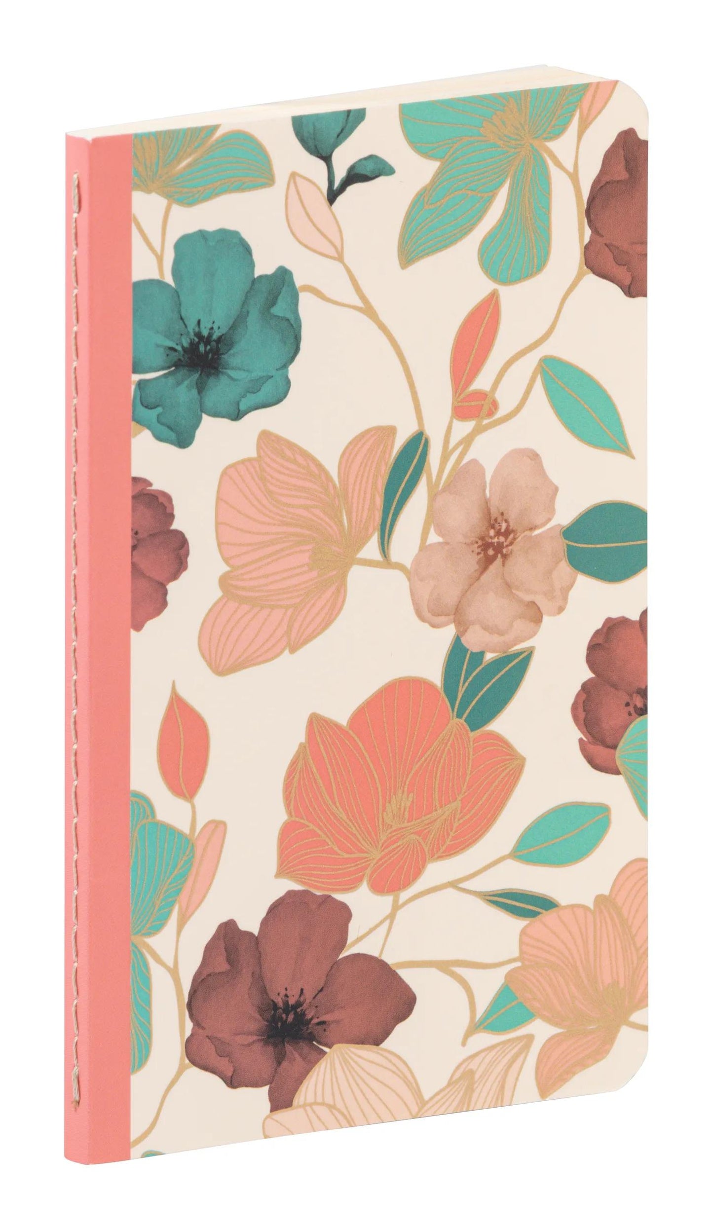 Gaïa beige, Carnet cousu fil 9x14cm, 96 pages, ligné, ass. (Lot x8)