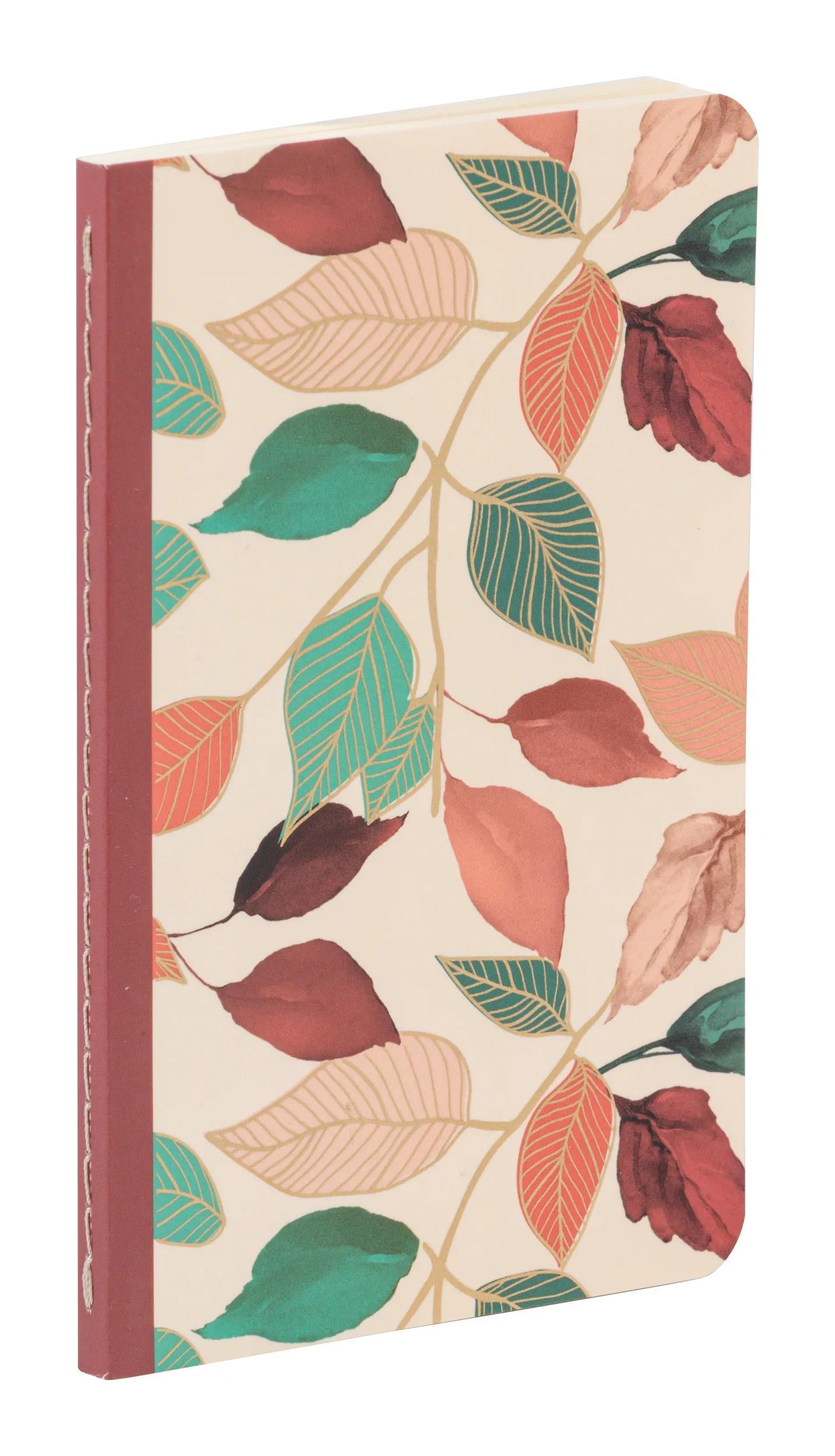 Gaïa beige, Carnet cousu fil 9x14cm, 96 pages, ligné, ass. (Lot x8)