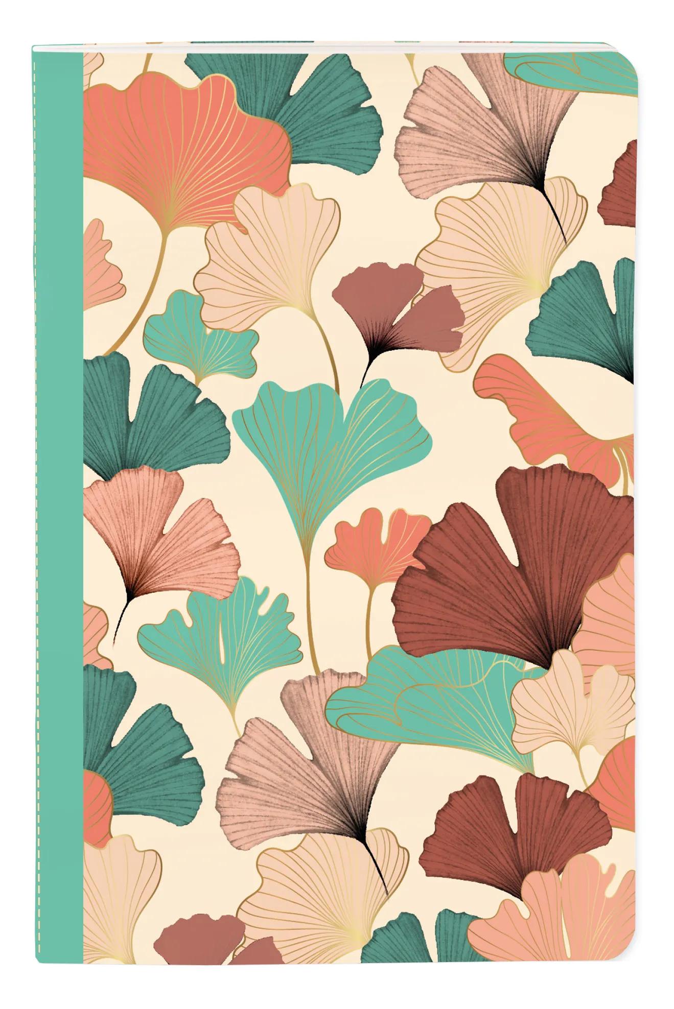 Gaia beige, Sewn notebook 11x17cm, 96 pagine, foderato, culo. (Pacchetto x8)