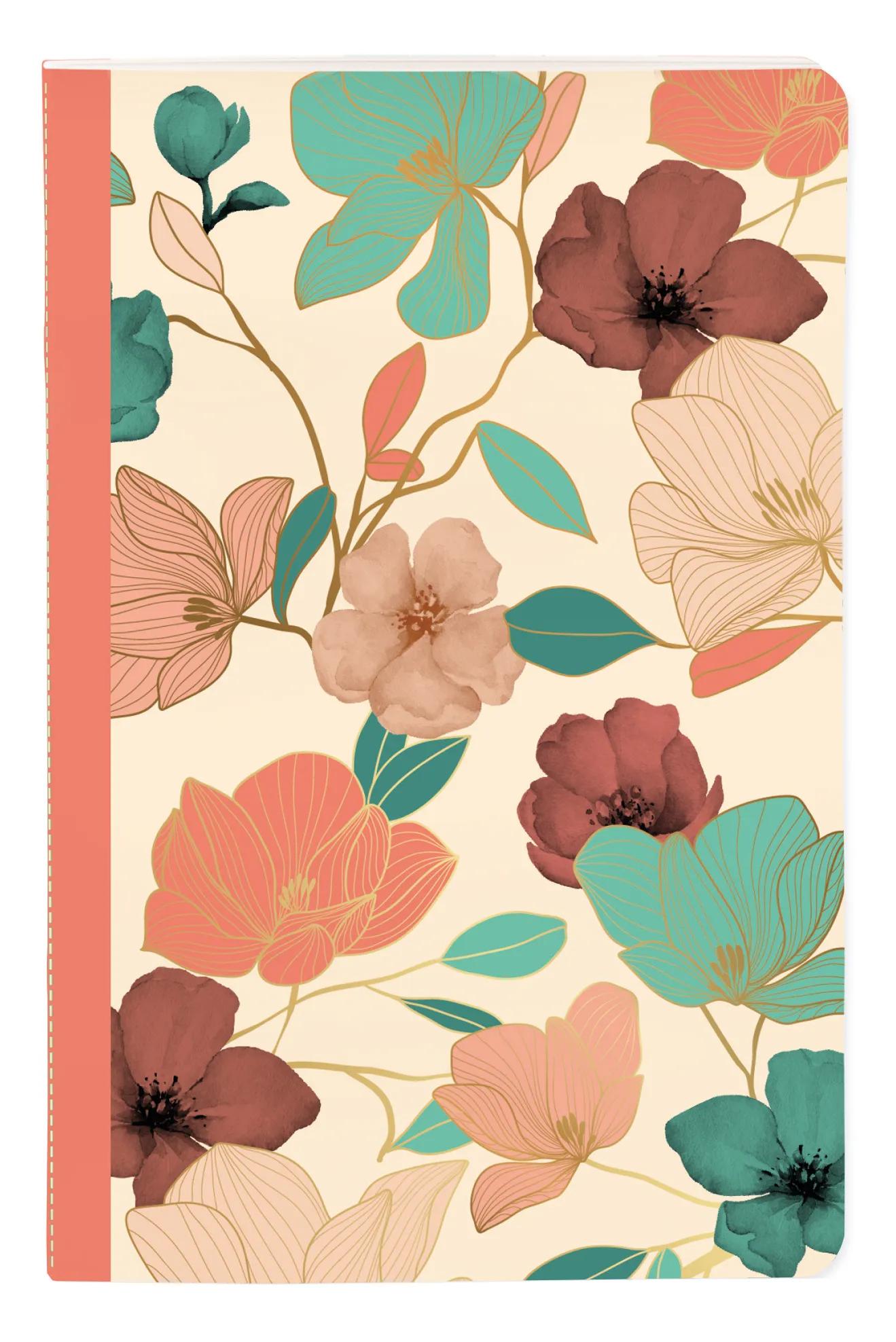 Gaia beige, Sewn notebook 11x17cm, 96 pagine, foderato, culo. (Pacchetto x8)