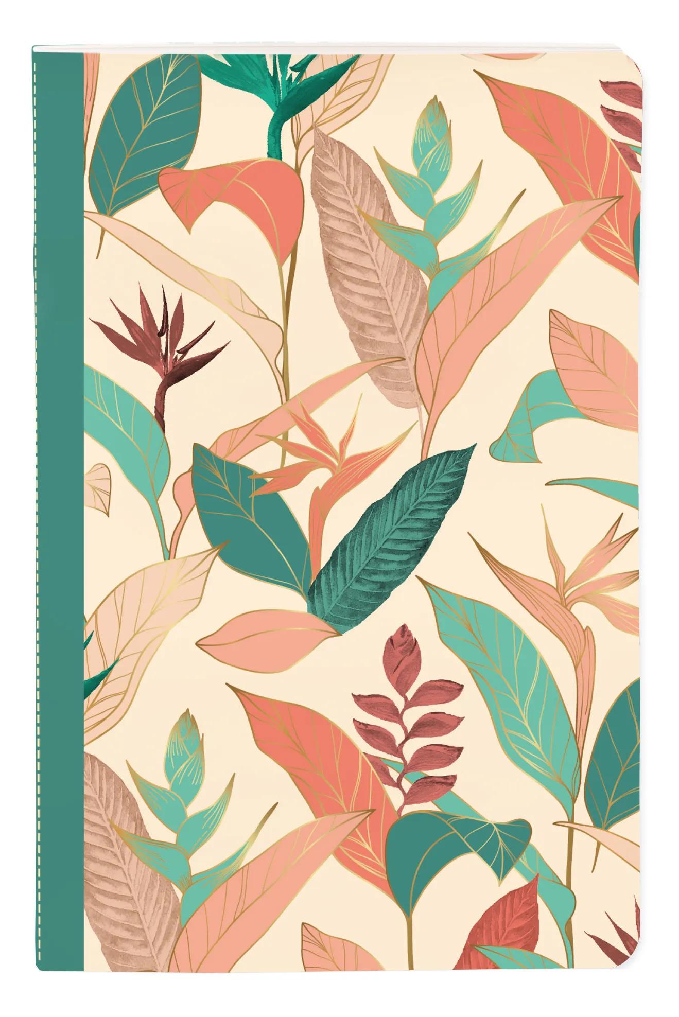 Gaia beige, Sewn notebook 11x17cm, 96 pagine, foderato, culo. (Pacchetto x8)