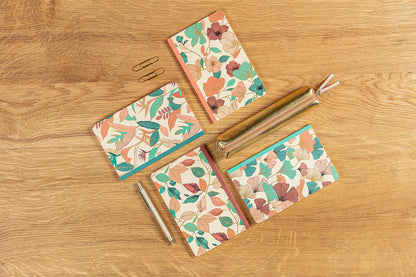 Gaia beige, Sewn notebook 11x17cm, 96 pagine, foderato, culo. (confezione da 8)