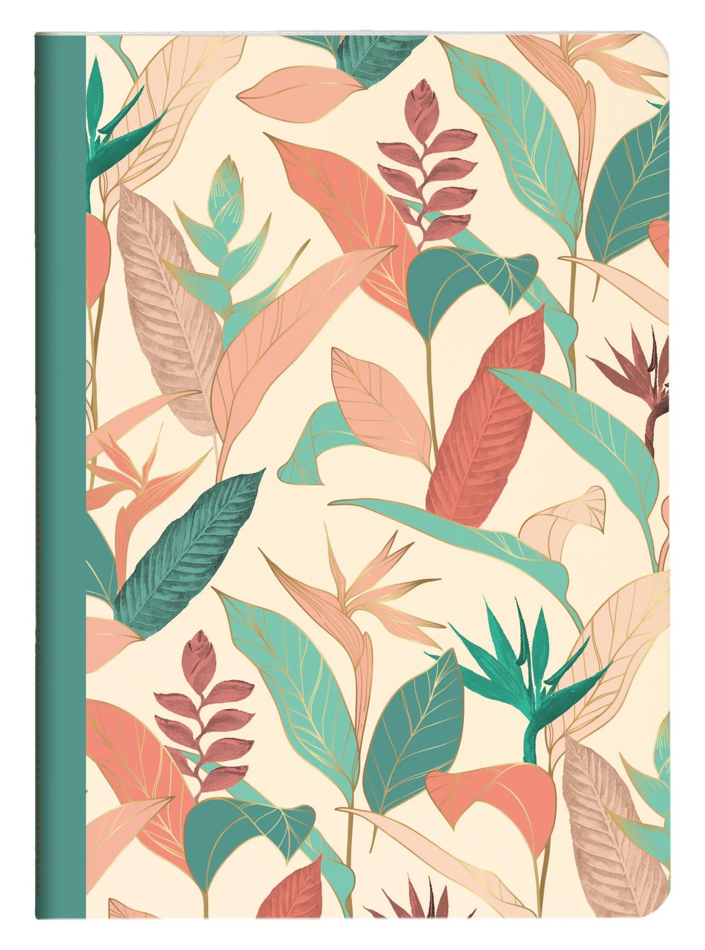 Beige Gaia, Sewn Book A5 14.8x21 cm, 96 Seiten, Zeile, Arsch. (Paket x9)