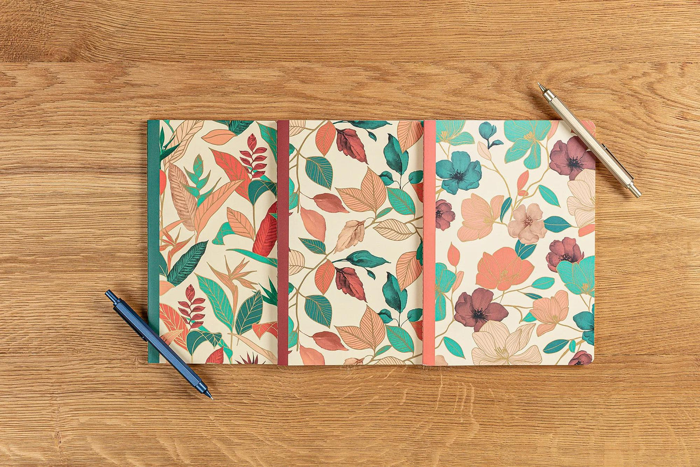 Beige Gaia, Sewn Book A5 14.8x21 cm, 96 Seiten, Zeile, Arsch. (Paket x9)