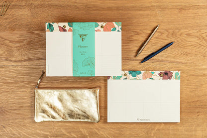 Gaia beige, blocco planner con rivetti 24x17cm 60 fogli stampati staccabili. (confezione da 4)