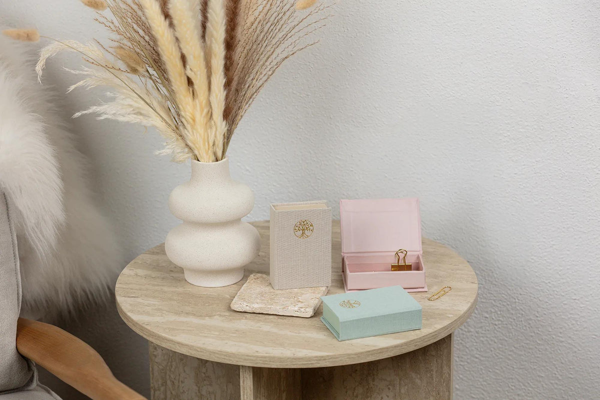 Inspire, Petite boîte rectangulaire, Toile du Marais, 9,5x6,5x3 cm - New (lot de 6)