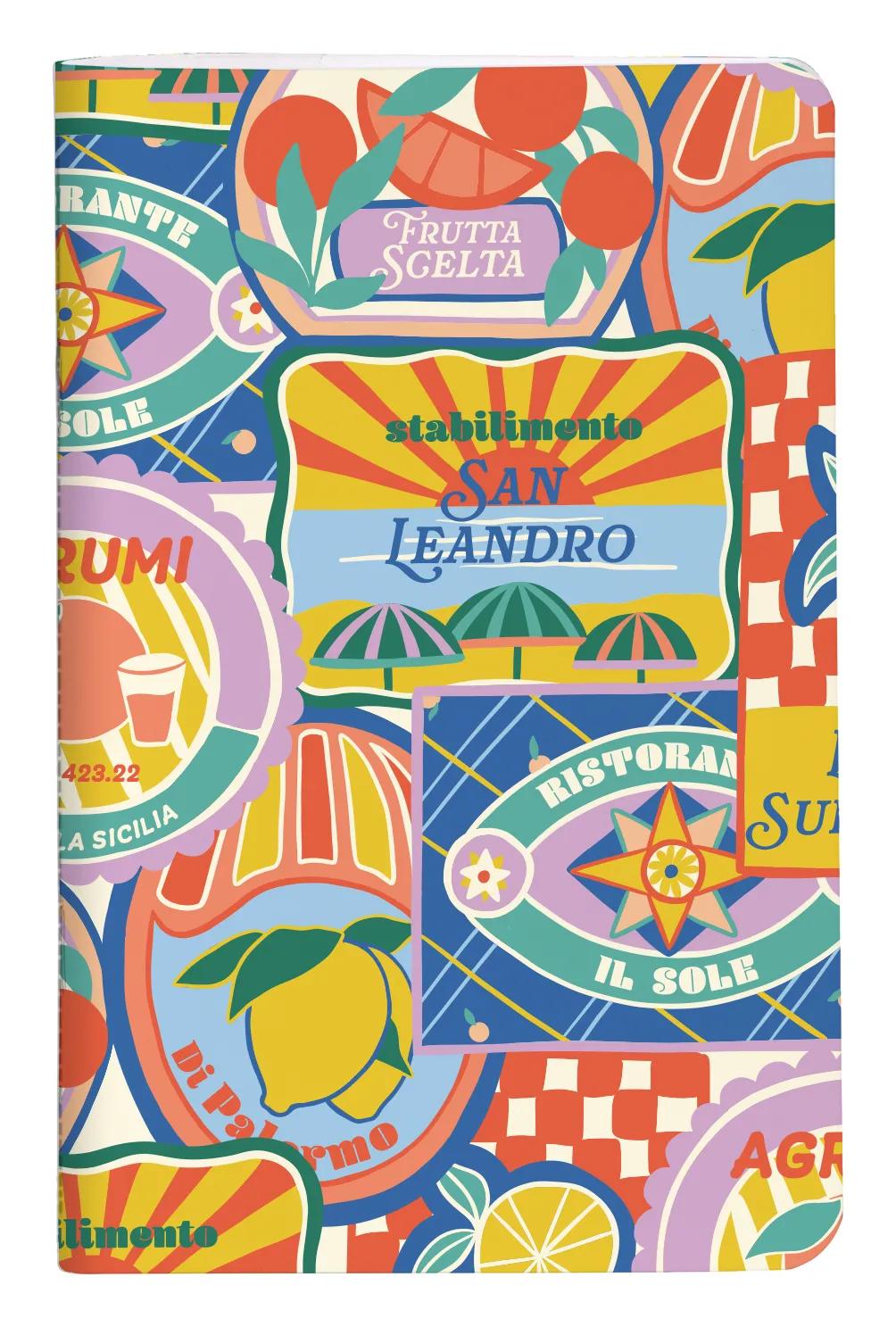 Dolce Amore, Sewn notebook thread 7,5x12cm, 48 pages, plain, ass. (Pack x36)