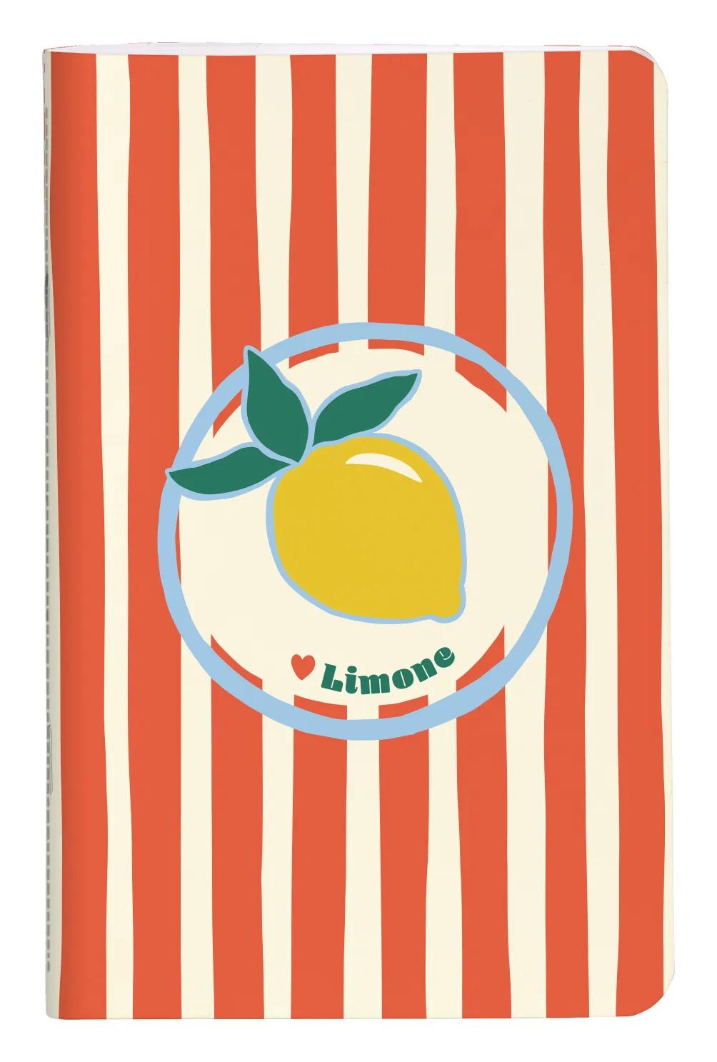 Dolce Amore, Sewn notebook thread 7,5x12cm, 48 pages, plain, ass. (Pack x36)