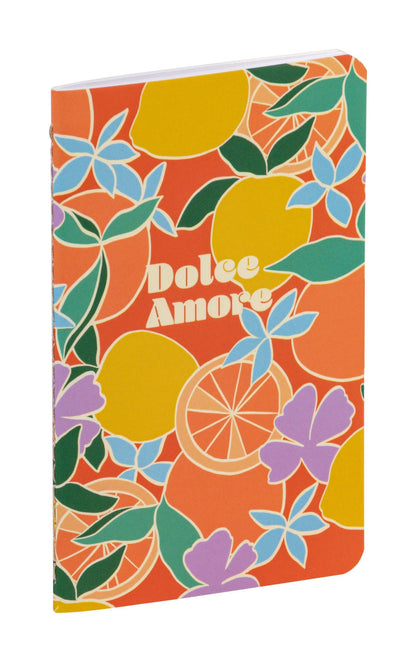 Dolce Amore, Sewn notebook thread 7,5x12cm, 48 pages, plain, ass.