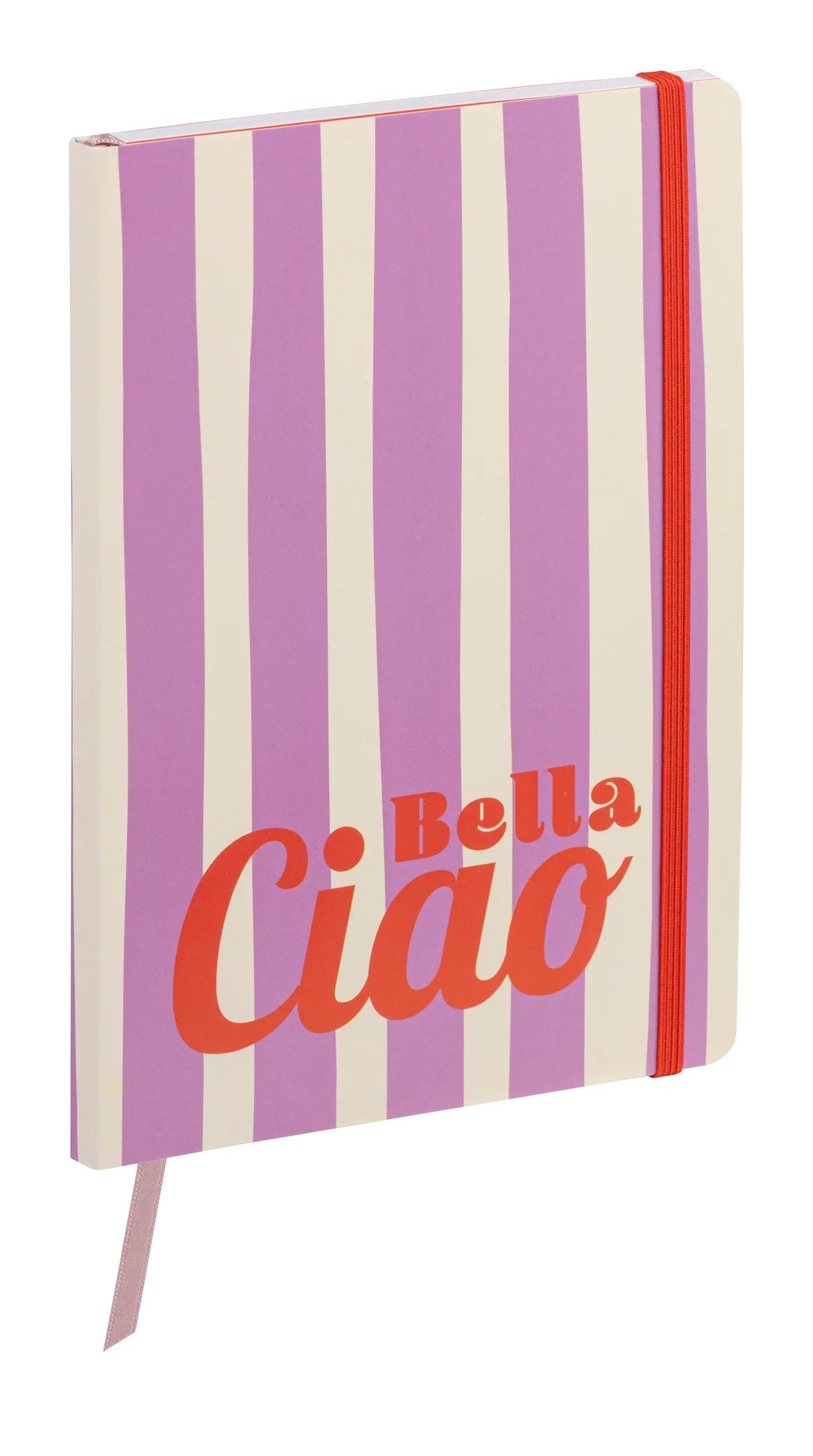 Dolce Amore, Libretto opuscolo flessibile A5 14,8x21 cm, 128 pagine, linea, marcatore, chiusura elastica, culo. (Pacchetto x4)