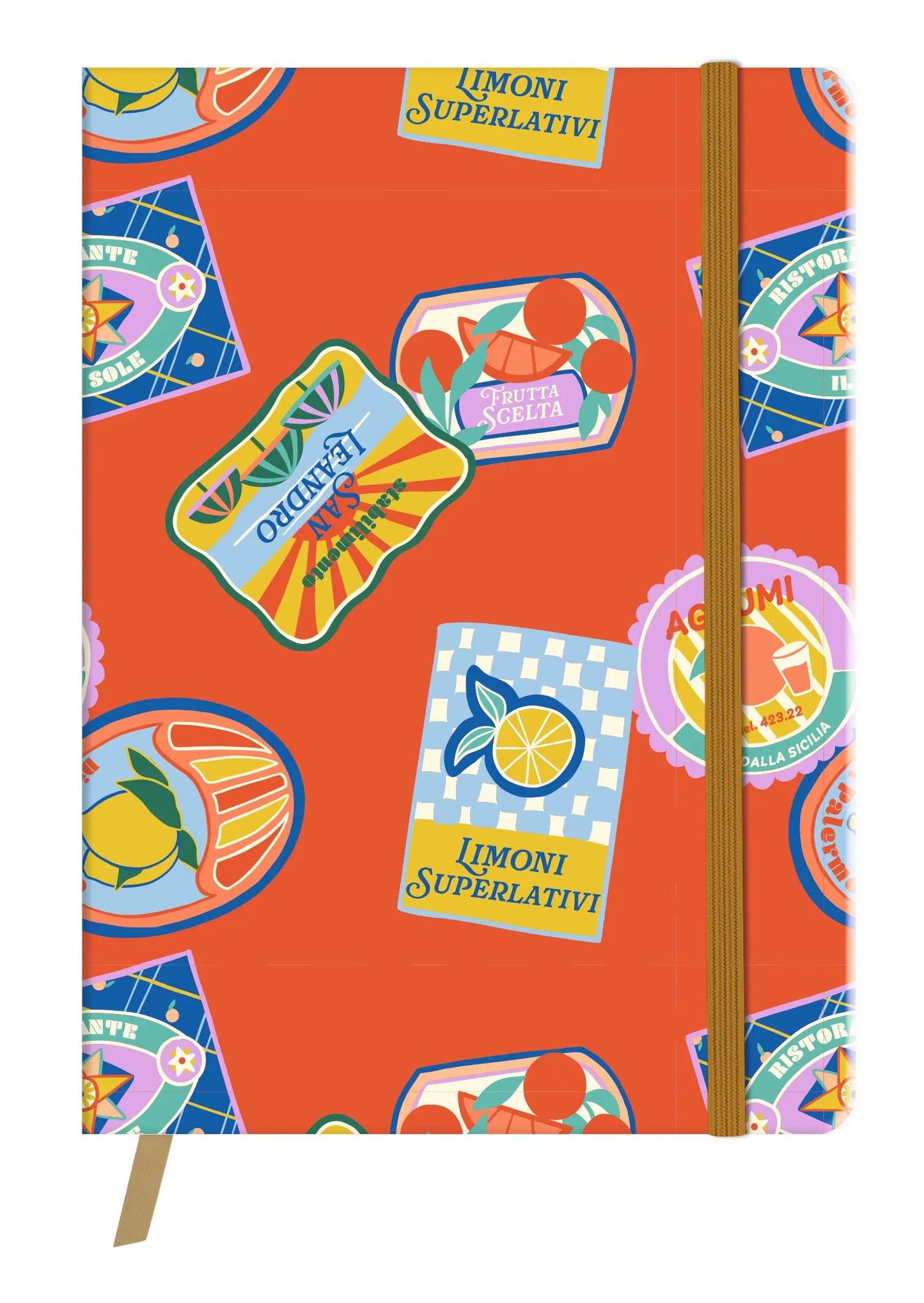Dolce Amore, Booklet flexible Broschüre A6 10,5x14,8 cm, 128 Seiten, glatt, Marker, elastischer Verschluss, Arsch. (Paket x4)