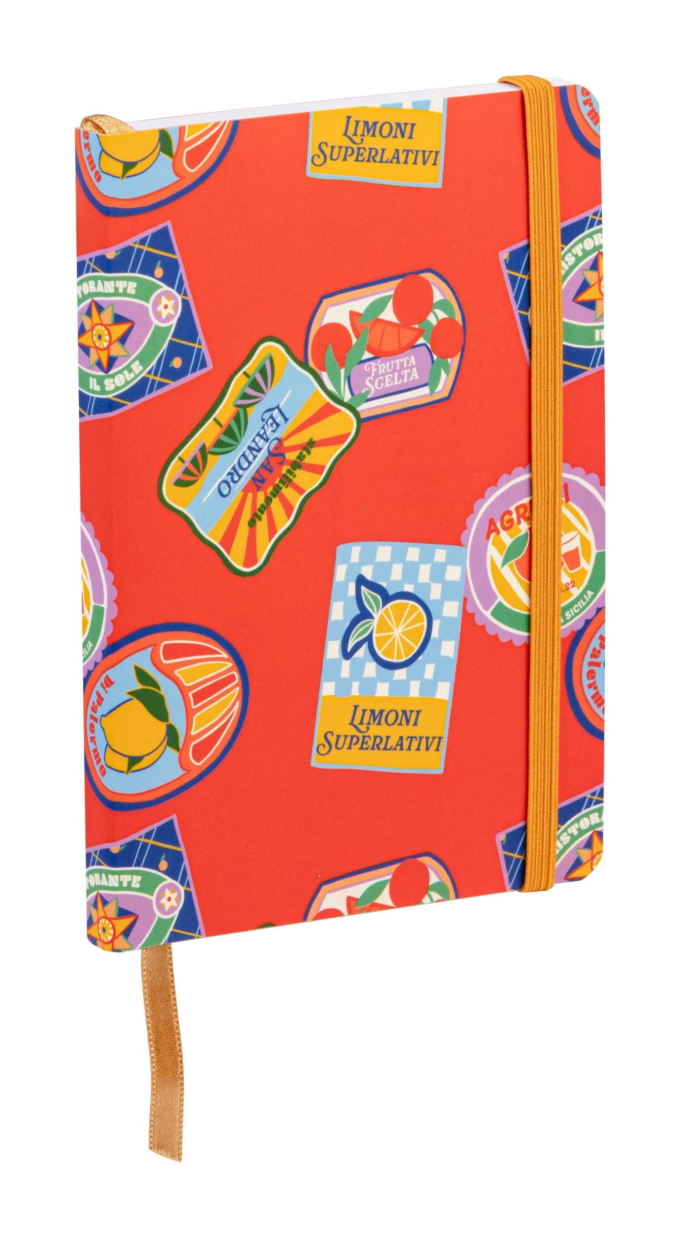 Dolce Amore, Booklet flexible Broschüre A6 10,5x14,8 cm, 128 Seiten, glatt, Marker, elastischer Verschluss, Arsch. (Paket x4)