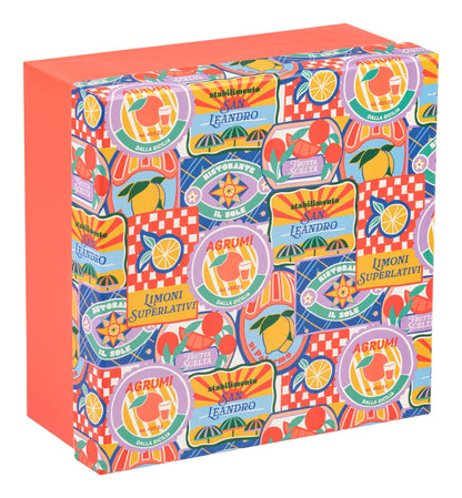 Dolce Amore, Set von 3 Quadratboxen 25x25x12 cm, 20x20x11cm und 16x16x10 cm (2er-Pack)