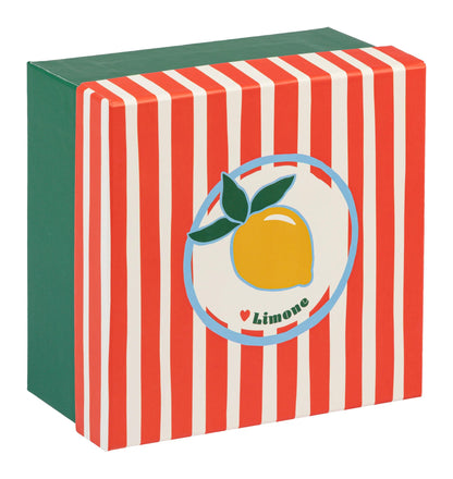 Dolce Amore, Set von 3 Quadratboxen 25x25x12 cm, 20x20x11cm und 16x16x10 cm (2er-Pack)