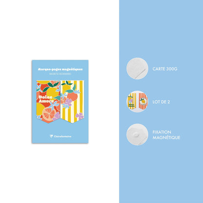 Dolce Amore, Set von 2 magnetischen Lesezeichen 10,5x15,5cm (10er-Pack)