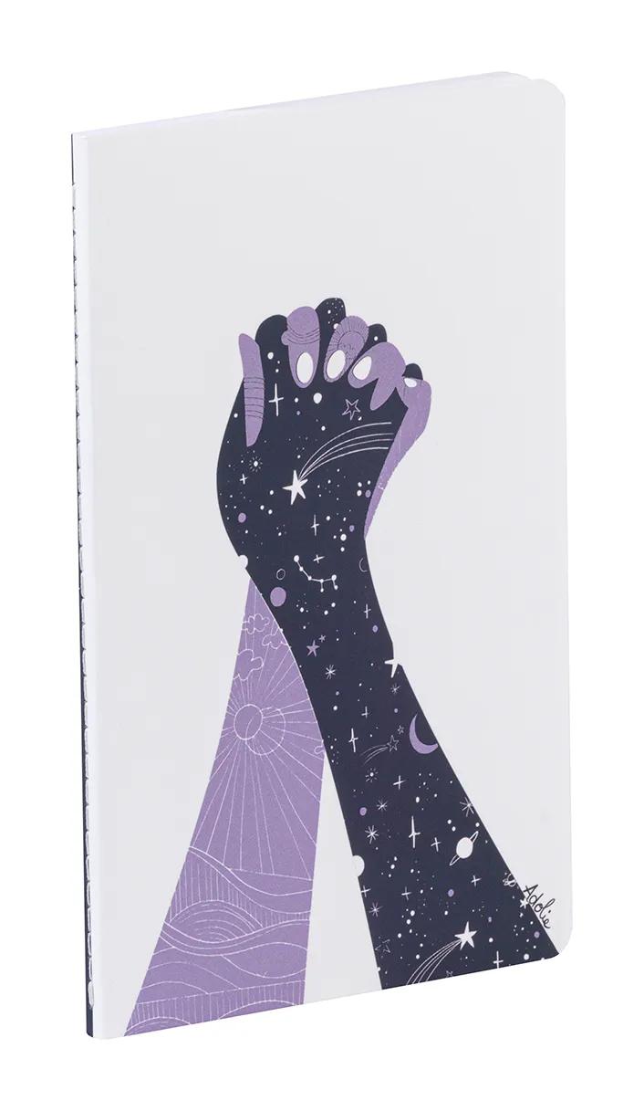 Adolie, Sewn notebook 11x17cm, 96 pages, lined, ass. (Pack x8)