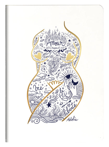 Adolie, Sewn Book A5 thread 14,8x21 cm, 64 pages, line, ass.
