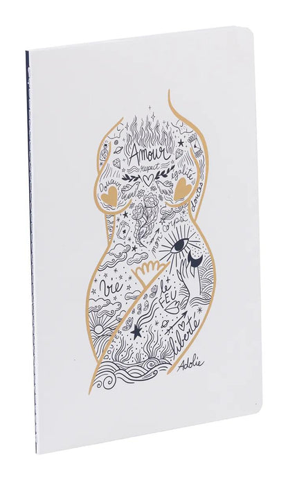 Adolie, Sewn Book A5 thread 14,8x21 cm, 64 pages, line, ass.