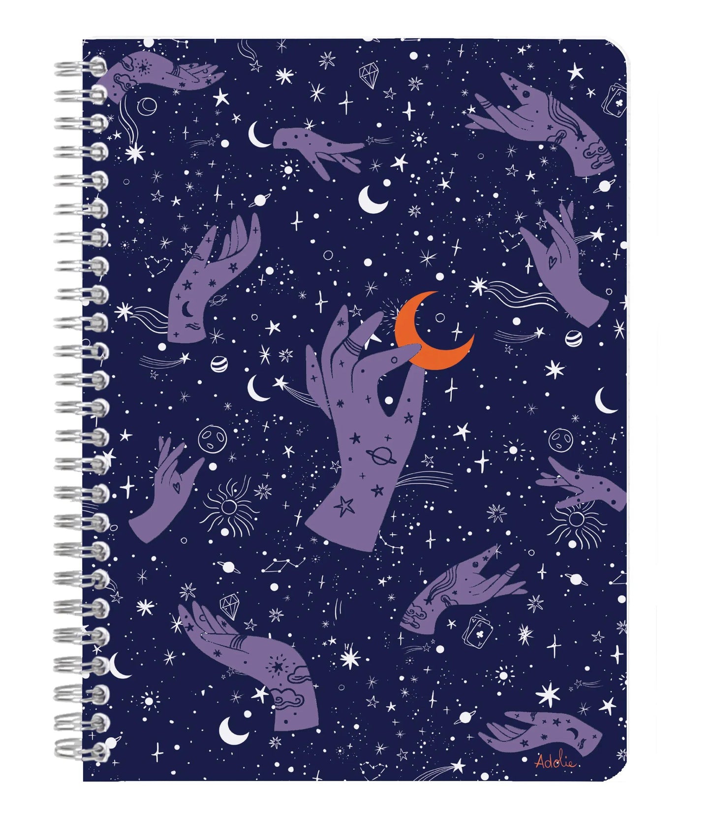 Adolie, legante completo A5 14,8x21cm, 148 pagine, foderato, culo. (Pacchetto x4)