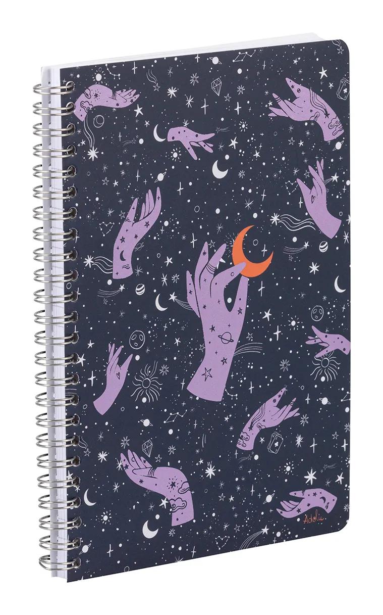 Adolie, legante completo A5 14,8x21cm, 148 pagine, foderato, culo. (Pacchetto x4)
