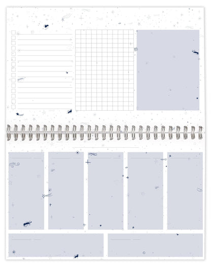 Adolie, Planner block complete binder head 22x14 cm 53 printed sheets