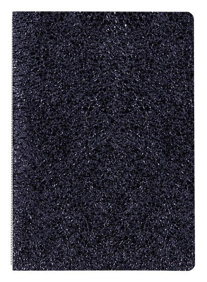 Adolis, Set von 2 Notebooks genäht Draht A5 14,8x21 cm, 64 Seiten, gefüttert. Sterne. 1 Lederbezug Buch + 1 Karte Deckkarte gedruckt, Arsch. (3er-Pack)